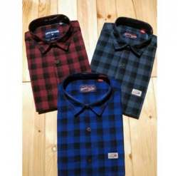 Men Check Cotton Shirt