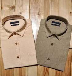 Men Full Sleeve Pure Linen Shirts