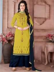 Fancy kurti palazzo With Dupatta Set