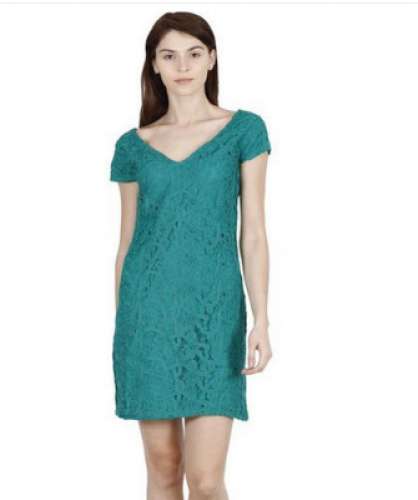 Ladies V-Neck Short Dress by Blissell Integrals