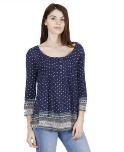 Long Sleeve Printed Top