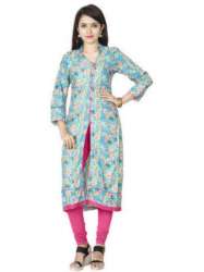 Printed Front Slit Cotton Kurti