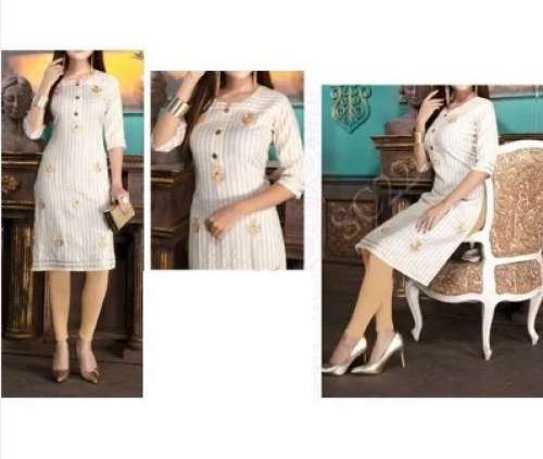 Ladies Fancy Straight Kurti by Bismillah Dresses