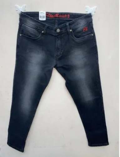 Denim  Cotton Dobby Lycra Jeans for Men by Hansum Mens Wear