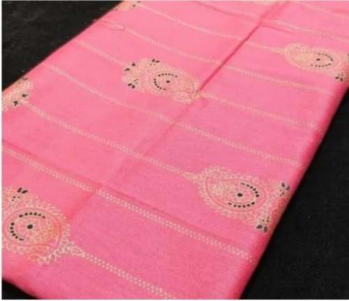 150 gsm Linen Gold Print  Cotton Fabric  by Vee Pushp Creations