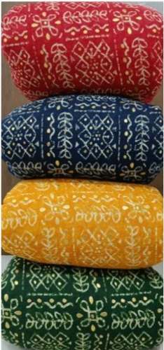 Multicolour Rayon Procion Print fabric  by Vee Pushp Creations