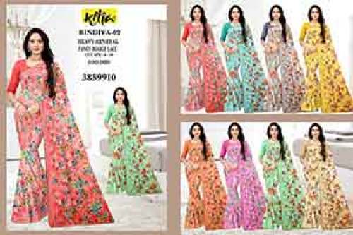 Digital printed sarees wholesale in surat BINDIYA2