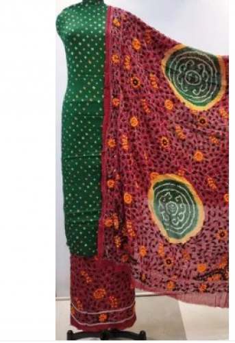Traditional Bandhani Dress Material  by Kasba Paridhan Pvt Ltd 