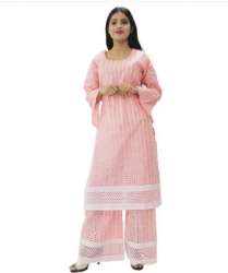 Ladies Cotton Palazzo Suit