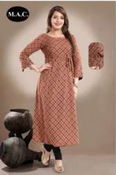 M A C Rayon Feeding Kurti