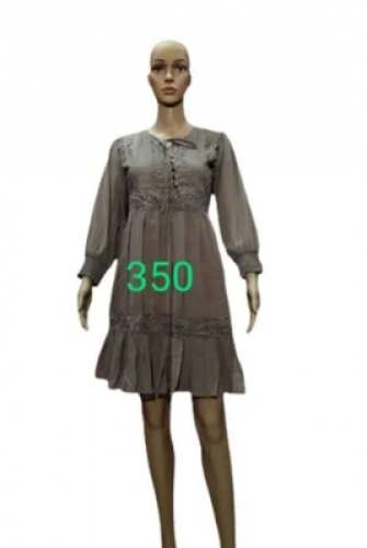 Ladies Plain Short Western Dress