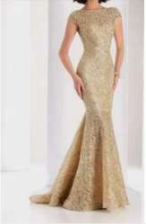 Ladies Golden Western Gown