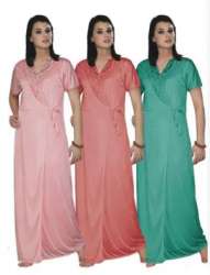 Ladies Plain Satin Night Gown