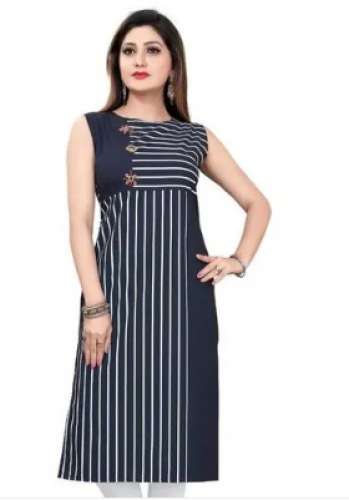 Ladies Cotton Striped Kurti by New art