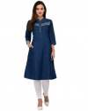 formal-wear-denim-kurti