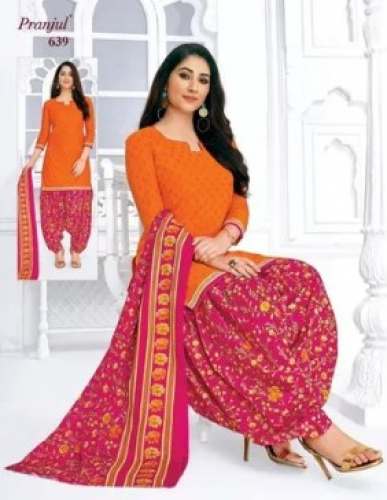 Pranjul Readymade Patiala Cotton Suit  by Jailaxmi Collection