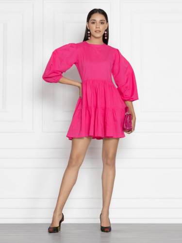 Beautiful Pink One Piece Western Wear in Surat 