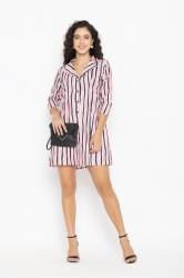 Elegant Shirt Style Western Dress