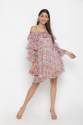 georgette-off-shoulder-ruffle-one-piece-dress