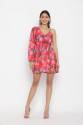 One Shoulder Party Wear Pink One Piece Dress thumb 1