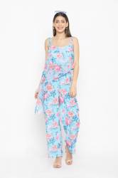 Sleeve less Top with palazzo Pant 2pcs Dress