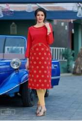 Georgette Straight Kurtis by Poonam
