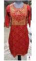 casual-wear-straight-red-bandhani-kurti