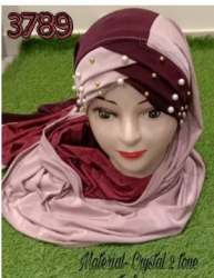 Fancy Pink Hijab Cap 