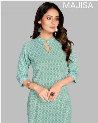 	Majisa Rayon  Embroidery Fabric Chikan kurtis  by Majisa Fabtex