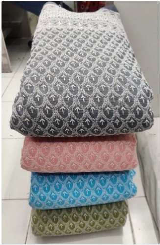 multi color Pc Chikan Embroidered fabric