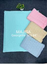 multi color rayon embroidery fabric