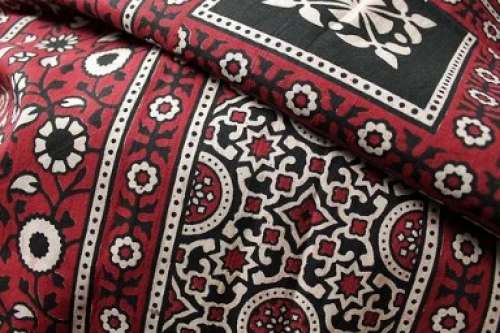 Traditional Ajrakh Print Fabric  by Jeoomal Grandsons
