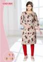Ladies Rayon Printed Kurti thumb 2