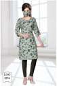 Ladies Rayon Printed Kurti thumb 3