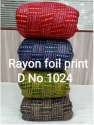 Rayon Premium Gold Print Print Fabric thumb 3