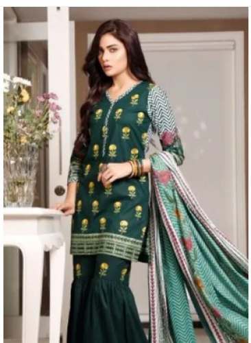 Printed Pakistani Lawn Dress Material  by Shri Style