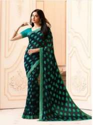 Georgette Printed Saree For Ladies