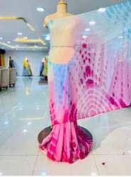 Tie And Dye Shibori Chiffon Saree