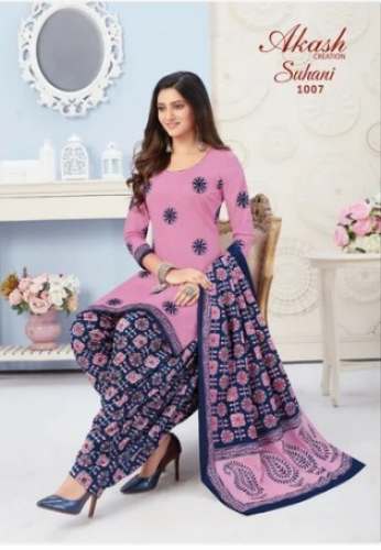 Casual Wear Cotton Printed Dress Material