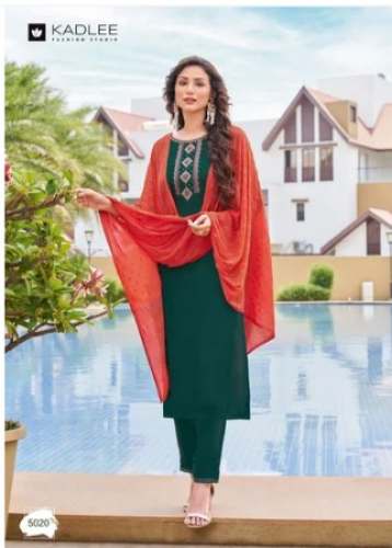 Fancy Wear Kurti With Bottom And Dupatta by Cotton Duniya