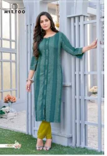 Ladies Kurti With Bottom by Cotton Duniya