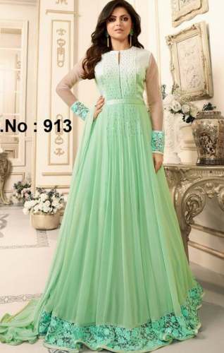 Buy Green Color Anarkali Suit For Ladies by V V Fashion