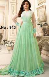 Buy Green Color Anarkali Suit For Ladies