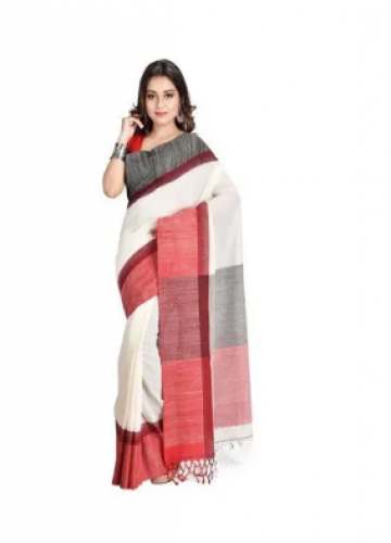 Casual Khadi Cotton Saree by Roxyma Online Sale