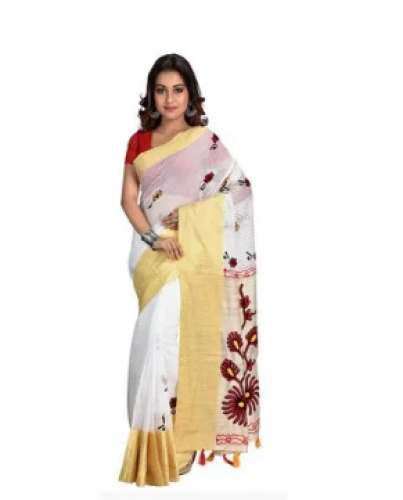 Ladies Casual Wear Noil Saree