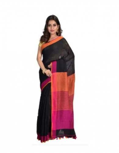 Roxyma Stylish Linen Saree