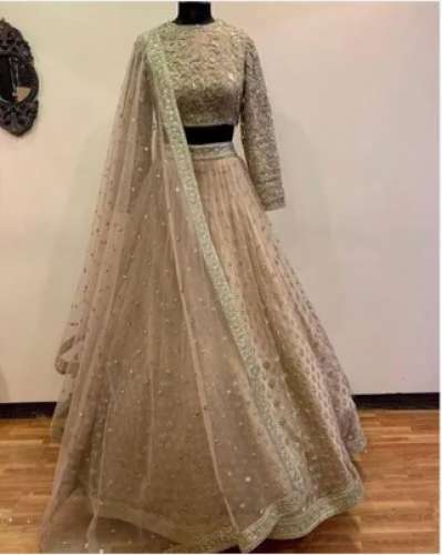 Ladies Net Wedding Lehenga by Label Puja Pandey