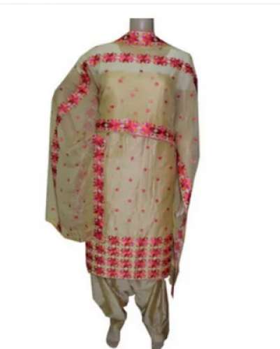Ladies Phulkari Unstitched Suit by Sahej Suits