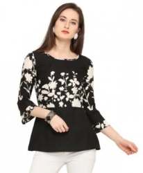 New Collection fancy crepe top for ladies