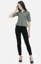New Collection Rayon Slub Lycra Shirt For Women